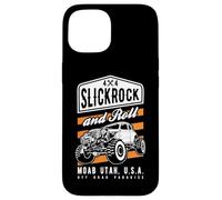 Slickrock and Roll Moab Utah Offroad Rock Crawler 4x4 Diseño Carcasa para iPhone 15