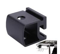 Slide Buckle, Camping Table, Outdoor Kitchen Setup Accessories for Hiking and Backpacking, Aluminum Alloy Mounting Gear, Furniture Extension Hardware Cooker Silver, Black