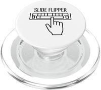 Slide Flipper Minimalista Iglesia Media Voluntario PopSockets PopGrip para MagSafe