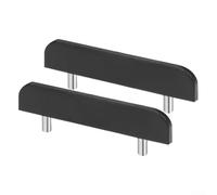 Slide In 9mm Invisible Shelf Support Connector for Furniture Cabinets Reinforced with Cold Rolled Steel and Plastic (negro)