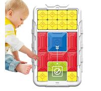 Slide Puzzle Game, Educational Brain Teaser Board, 500+ Logic Challenges with Interactive Pieces, Multifunctional Puzzle Toy Kids and Teens, Ideal for Travel, Parties, Indoor Outdoor Play, Black White