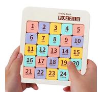 Slide Puzzles - Magnetic Number Brain Teaser, Intelligence Block Puzzle Game with Sliding Tiles, Educational Logic Toy, Travel Friendly Puzzle Board Learning Activity for Home School Travel Camping