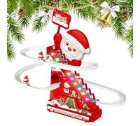 Slide Toys - Tobogán Trepador Eléctrico Navideño Santa - Pista De Muñeco De Nieve con Luces Eléctricas Y Música,Juguete Actividad Interior Exterior para Niños Niñas Pequeños