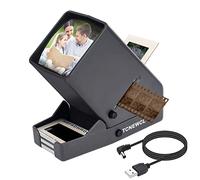 Slide Viewer Visor de Diapositivas y Negativos de 35 mm, LED Daylight Desktop Film Viewer con Aumento de 3X