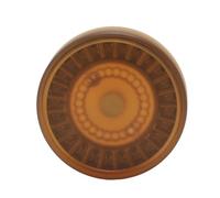 Slider Haptic Coin Toy Exquisite Carved Patterns Amber Color Sensory Focus Push Slider Coin for Adults Meditation Office Home Plastic Metal 3.7 x 3.7 x 1cm