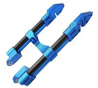 Slider horquilla Compatible con M3 M5 M6 Monkey M3 M5, brazo oscilante de motocicleta 3D CNC, horquilla trasera plana de doble tubo de aleación ajustable Deslizadores marco(60cm tube blue black)