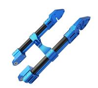 Slider horquilla Compatible con M3 M5 M6 Monkey M3 M5, brazo oscilante de motocicleta 3D CNC, horquilla trasera plana de doble tubo de aleación ajustable Deslizadores marco(50cm tube blue black)