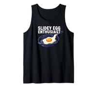 Slidey Egg Enthusiast Cast Iron Skillet Seasoning Cooking Camiseta sin Mangas