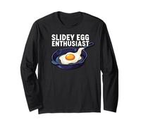 Slidey Egg Enthusiast Cast Iron Skillet Seasoning Cooking Manga Larga