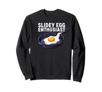 Slidey Egg Enthusiast Cast Iron Skillet Seasoning Cooking Sudadera