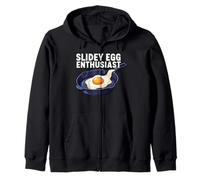 Slidey Egg Enthusiast Cast Iron Skillet Seasoning Cooking Sudadera con Capucha