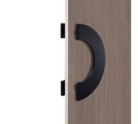 Sliding Barn Door Handles Pulls Matte Round Door Hardware, Solid Aluminum Push Pull Door Handle, Wood Glass Door Handles Back to Back, forfice/Hotel/Entry Front Door
