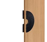 Sliding Barn Door Handles Pulls Round Exterior Door Handle Large, Antique Handle Plate Pull Double Sided, Commercial Heavy Duty Door Hardware for Wood Glass Door