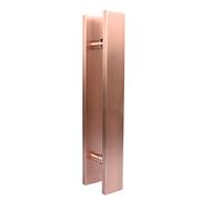 Sliding Barn Door Handles Pulls Stainless Steel Door Pull Handle, Red,for Wood Door Glass Door Large Door Handles,Push and Pull The Handle,H-Shaped Design