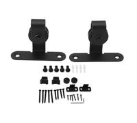 Sliding Barn Door Hardware Roller Set | Super Quiet & Smooth Pulley System for Heavy Doors | Cabinet/Closet/Room Divider Installation | Carbon Steel Construction, 628g Weight