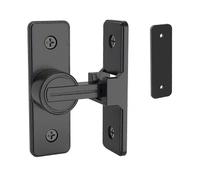 Sliding Barn Door Lock Hardware, 90 Degree Heavy Duty Gate Latches Flip Latch Safety Door Bolt Latch Lock Suitable for Garden, Bathroom, Outdoor, Gara