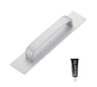 Sliding Barn Door Shower Door Aluminum Alloy Door Handle Without Perforation, Suitable for Sliding Door Handle of Floor Door/Plastic Steel Balcony Door, Anti-Slip and Anti-Drop Handle, Black White ( C