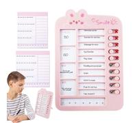Sliding Chore Board, Visual Task Planner, Fun and Interactive Learning, Daily Chores Chart with Customizable and Easy to Use Design for Boys and Girls, 5.71x8.46 Inches