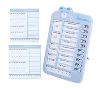 Sliding Chore Board, Visual Task Planner, Fun and Interactive Learning, Daily Chores Chart with Customizable and Easy to Use Design for Boys and Girls, 5.71x8.46 Inches