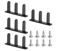 Sliding Door Guide, 4 Pack Bottom Hardware Set, Stable Replacement Parts with Screws for Bypass Track Standard Indoor House Bathroom Cabinet Closet and Apartment Doors