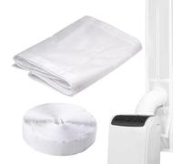 Sliding Door Seal Kit, Adjustable Portable Air Conditioner And Dryer, Drawstring Design Weatherproofing Products, Easy Install For 5.9 Inch AC Exhaust Hose