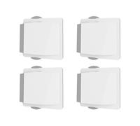 Sliding Door Security Lock, Childproof Window Stopper, Strong Adhesive ABS Design, Easy Installation, Ideal for Home Hotel KIds Safety, 10.5 Inches, White Color, 4 Pieces