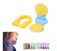 Sliding Highlight Hair Dyeing Powder, 4/8 Color Hair Dye Chalk, Temporary Hair Chalk, New Hair Chalk Temporary Hair Color for Adults for Halloween and New Year Parties (Yellow)