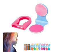 Sliding Highlight Hair Dyeing Powder, 4/8 Color Hair Dye Chalk, Temporary Hair Chalk, New Hair Chalk Temporary Hair Color for Adults for Halloween and New Year Parties (Pink)