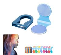Sliding Highlight Hair Dyeing Powder, 4/8 Color Hair Dye Chalk, Temporary Hair Chalk, New Hair Chalk Temporary Hair Color for Adults for Halloween and New Year Parties (Blue)