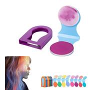 Sliding Highlight Hair Dyeing Powder, 4/8 Color Hair Dye Chalk, Temporary Hair Chalk, New Hair Chalk Temporary Hair Color for Adults for Halloween and New Year Parties (Purple)