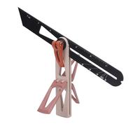 Sliding T Bevel Angle Finder Movable Dovetail Carpenter Ruler Jig Multifunctional T Type Measuring Scriber Marking Ruler Precision Tool for Woodworking Projects ABS Beige