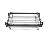 SlidingMetalPullOutBasketsforEfficientStorageinWardrobeKitchen&BathroomSpaceSavingOrganizerforEasyAccess & DeclutteringSolutions