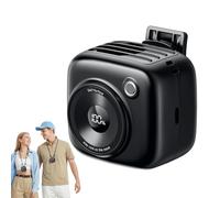 Slientspin Ventilador Portátil Cintura, Ventilador Portátil de Cuello Recargable, Batería 3000mAh 10H Autonomía, 3 Velocidades 14500RPM, para Senderismo,Exteriores,Trabajo -Ventilador Enfriamiento