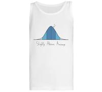 Slightly Above Average Bell Curve Camiseta Blanca Sin Mangas para Mujer