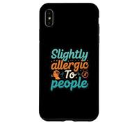 Slightly Allergic To People Funny Introvert Humor Carcasa para iPhone XS Max