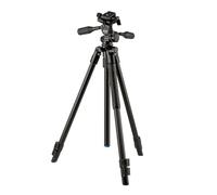 SLIK PRO AL-323-3W - Kit de trípode de aluminio con cabezal panorámico SH-747 de 3 vías, negro (613-371)
