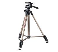 Slik U9000 - Trípode con Cabezal de Efecto Fluido de 3 vías y Nivel de Burbuja Integrado, Color Plateado