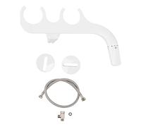 Slim Bidet for Toilet | 3/8 Copper Tee Non - Electric Auto - Maintenance | Dual Nozzle Sanitary Bidet for Feminine Wash/Pregnant Women | White ABS Construction