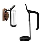 Slim Can Holder, Energy Drink Grip, Reusable Adjustable Handle, Anti-Slip Beverage Sleeve for Parties Travel Outdoor Use, 21x6.7x11.9cm/8.27x2.64x4.69 Inches, Black, 1 Piece