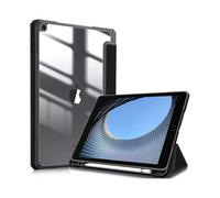 Slim Case for iPad iPad Pro 10.5 Shockproof Cover with Clear Transparent Back Shell, Auto Sleep Wake, Black