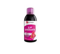 Slim drenante complemento alimenticio que asocia reina de los prados, hibiscos, rabillo de cereza, té verde y CactineaTM. Fitotrío de guayaba, alga aosa y ginseng completan la fórmula. Sabor frambuesa