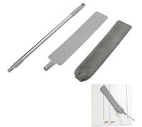 Slim Dusting Tool- Removable Handle Microfiber Duster, Washable Retractable Cleaning Brush, Foldable Cleaning toolFor Floors Counters Upholstery, Lightweight Dusting toolAccessory | For Home Be