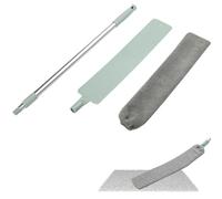 Slim Dusting Tool- Removable Handle Microfiber Duster, Washable Retractable Cleaning Brush, Foldable Cleaning toolFor Floors Counters Upholstery, Lightweight Dusting toolAccessory | For Home Be