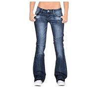 Slim Flared Jeans Bootcut Jeans Damen Low Waist Jeanshose Sexy Schlaghose Große Größen Jeanshosen Boyfriend Jeans Stretch Damenjeans Y2K Freizeithose Lang Outdoorhose Mom Jeans Taschen Jeans Curvy,