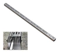Slim - Kit de drenaje de canal para exteriores, acero inoxidable 304, sistema de drenaje de zanja de perfil bajo, para terraza (20 x 5 cm) para un agua eficiente