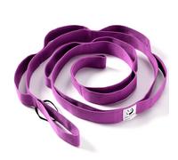 Slim Panda Cinturón de yoga elástico con 10 trabillas, no elástico, 180 cm, para fisioterapia, yoga, estiramiento, pilates, rehabilitación y flexibilidad