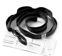 Slim Panda Cinturón Estiramiento de Yoga, Correa con 10 Bucles para Estirar y Stretching, Ideal para Yoga, Ballet, Fitness, Pilates y Rehabilitación