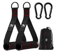 Slim Panda Mango de Resistencia, 2 Piezas Nylon Agarres para Gym Set, Agarres Poleas Gym para Entrenamientos en Polea, Estación de Polea de Cable o Torre de Pesas