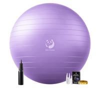 Slim Panda Pelota de gimnasia, 55-85 cm, a prueba de explosiones, pelota de asiento con bomba, pelota de entrenamiento para personas mayores, terapia de embarazo, fitness, entrenamiento de equilibrio