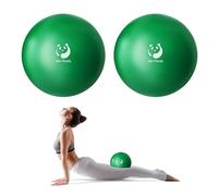 Slim Panda Pelota de Pilates 23cm, Antiexplosión Antideslizante PVC Pelota de Gimnasia, Soft Balones de Yoga para Terapia Geriátrica, Fitness, Entrenamiento del Equilibrio (Verde Oscuro+Verde Oscuro)